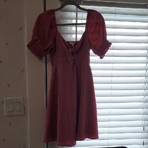 Gianni Bini Rose Puff Sleeve Dress